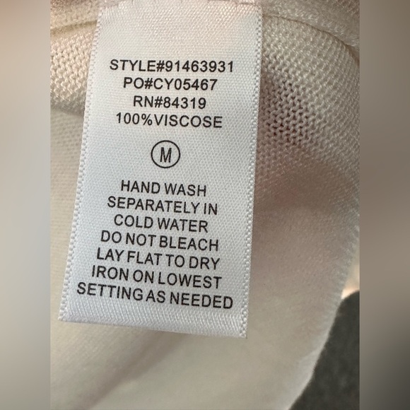 🎉Cyrus Open Front Lightweight Cream Cardigan Sweater EUC Size Medium - Picture 5 of 9